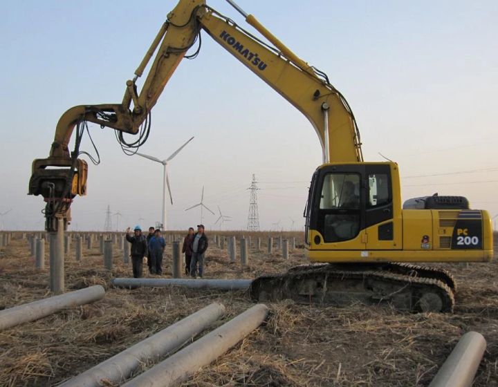 Construction Machine Pile Hammer para sa 18-25t Excavator