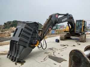 ຖັງຂຸດ excavator attachment excavator crusher bucket (2)
