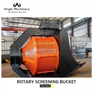 rotary screening bucket